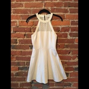 Cream Dress with Lace Detail